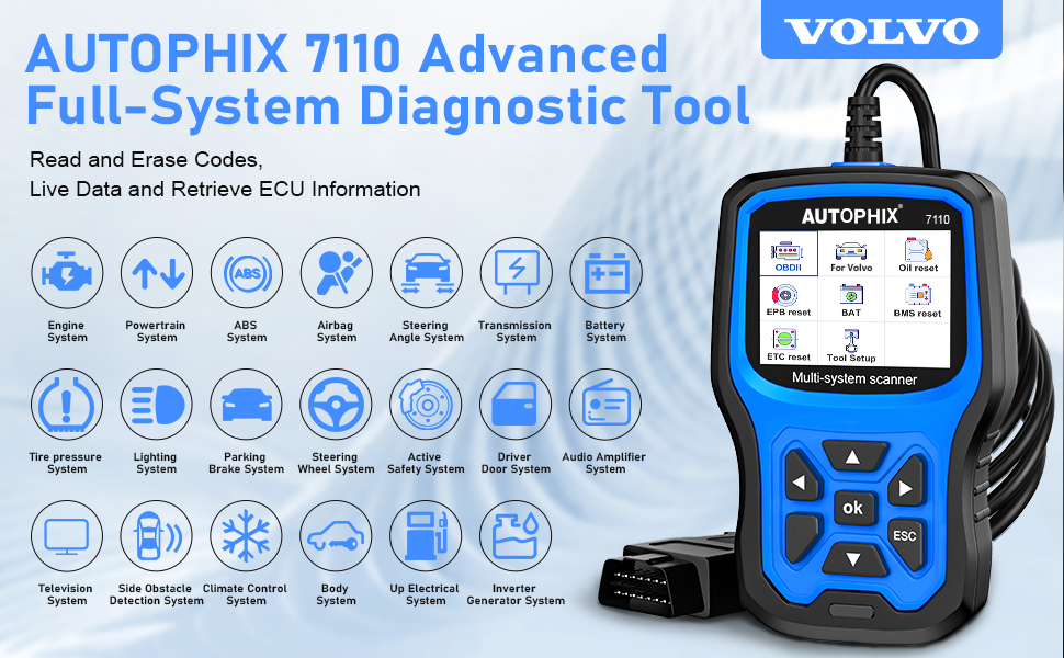 AUTOPHIX 7110 Full Systems Diagnostic Scan Tool Compatible