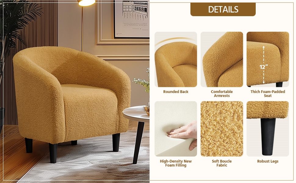 Boucle Club Chair