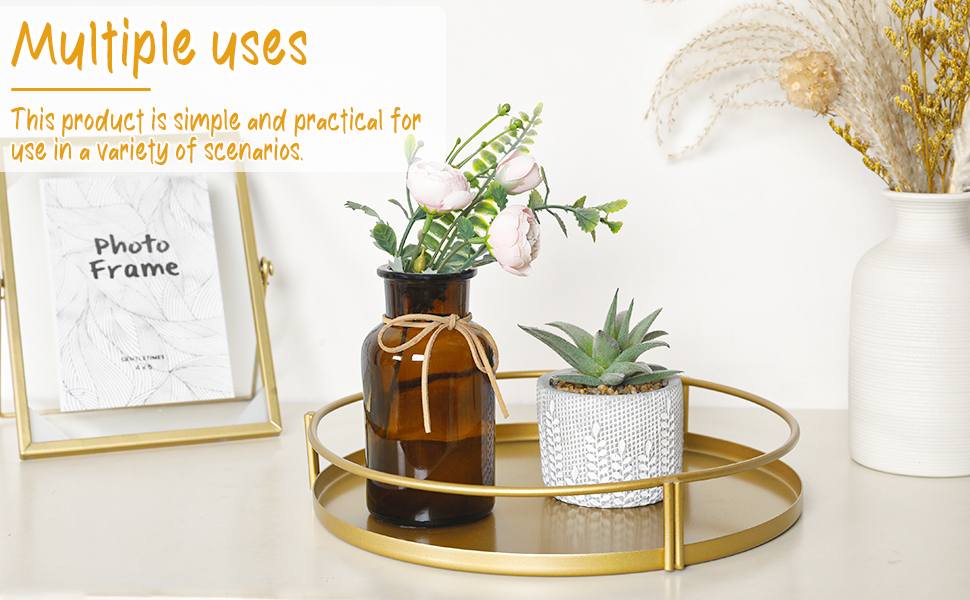 3Pcs Cake Stand, Gold Round Metal Cake Stands 8/10/12Inch