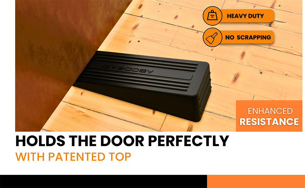 Door Stop 3 PCs Door Stoppers for Floor AntiSkid Durable Rubber Door Stops Indoors Heavy