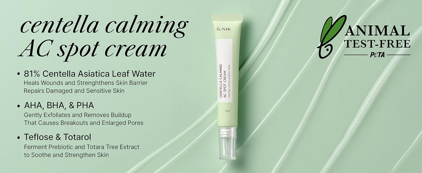 81% Centella Soothing Calming Spot Target Treatment Healing Gel Moisturizer AHA BHA PHA Pore Care