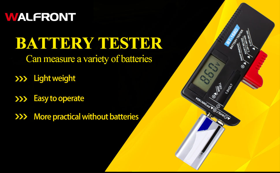 BT168D Battery Tester AA/AAA/C/D/9V/1.5V Battery Checker Universal