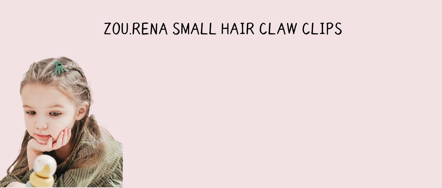 Small hair claw clips