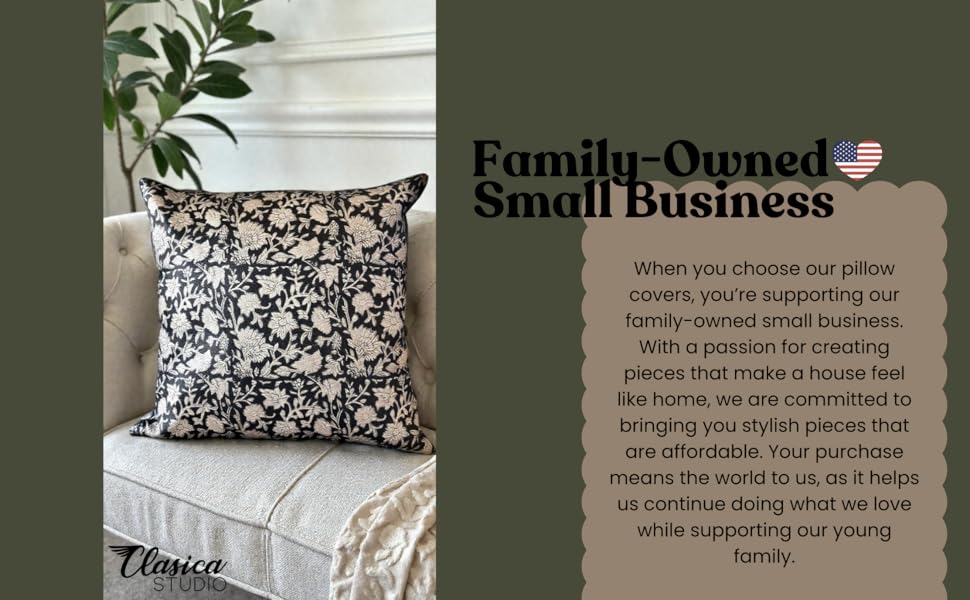 decorative floral pillow covers, accent pillow cover, black, neutral, 18x18