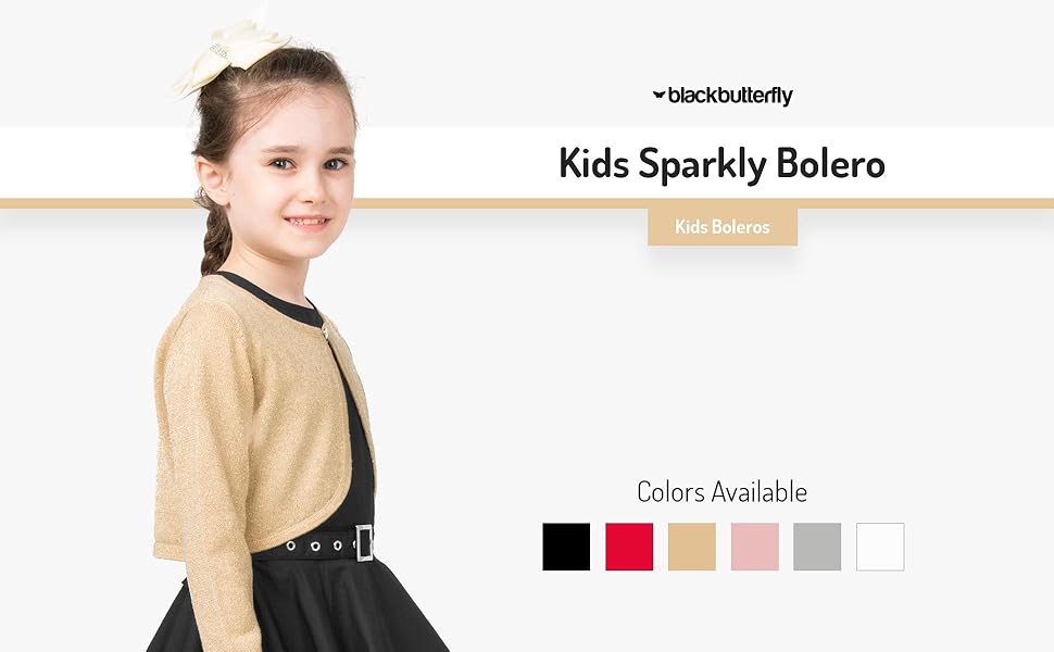 Kids Sparkly Bolero