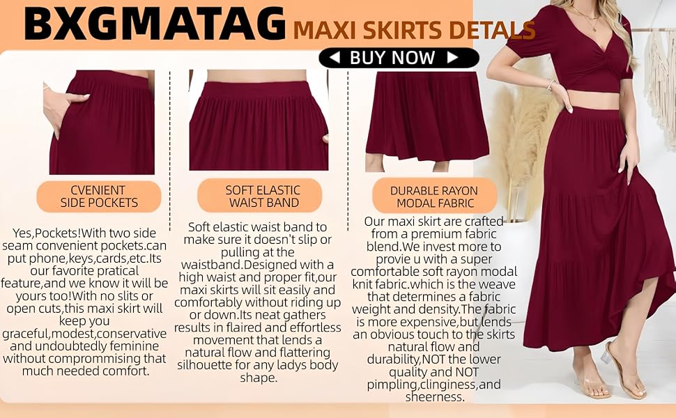 MAXI SKIRT DETAILS