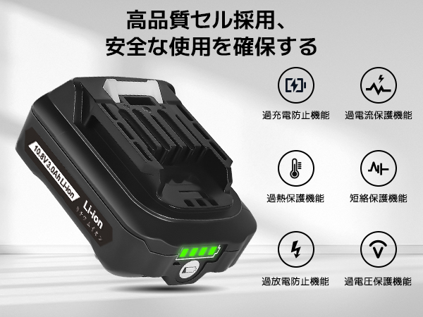 Amazon.co.jp: Abeden マキタ 10.8v バッテリー bl1015 互換 3.0