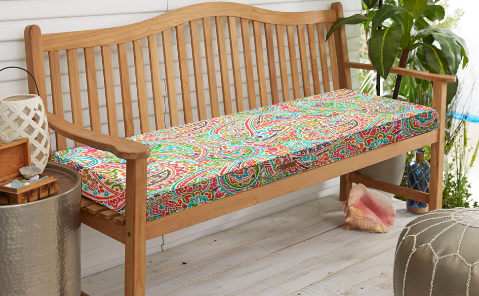 FUNHOME Outdoor Bench Cushion 45 x 18 Inch,Waterproof Patio