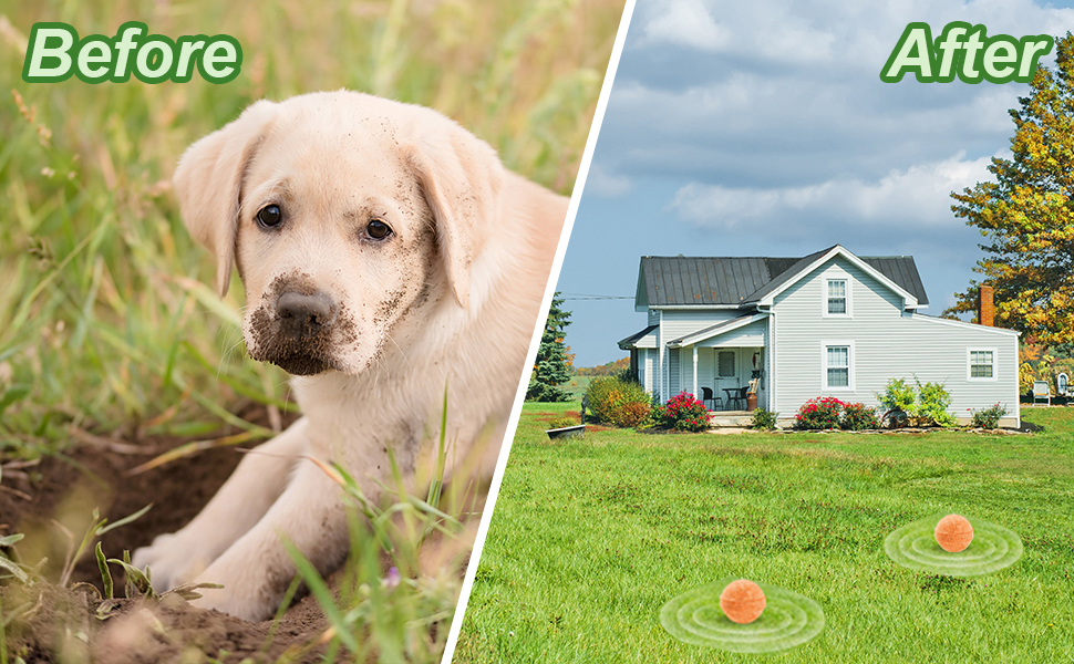 12 Pack Cat and Dog Repellent Balls Natural Peppermint