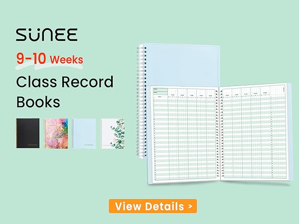 middle school シリーズ　10冊 Amazon.com : SUNEE Teacher Class Record Book for 9-10 weeks