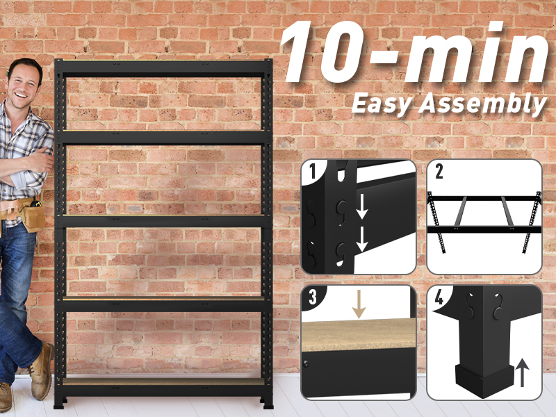 Black Garage Shelf