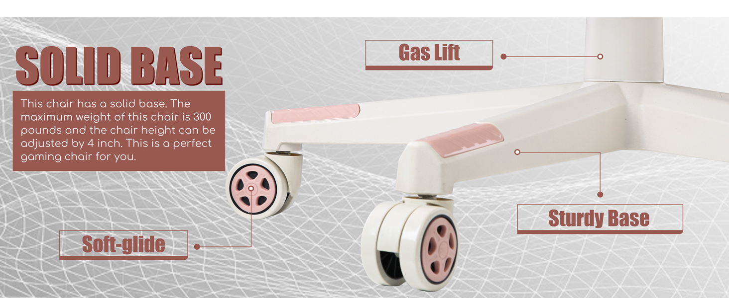 Zeanus Gaming Chair Pink Game Chair for Girls High Back