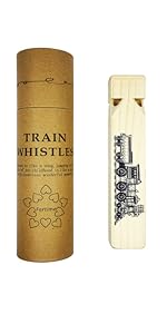 Wooden Train Whistle With A Beautiful Gift Box