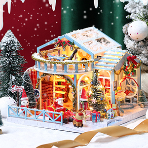 ドールハウス　ハンドメイド1/12　NO.73　✩Christmas✩ DIY Miniature Dollhouse Kit || Merry Christmas - Relaxing