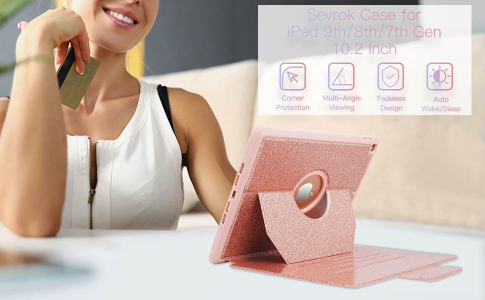 iPad 10.2インチ ローズゴールド Amazon.com: JETech Case for iPad 10.2-Inch (2021/2020/2019