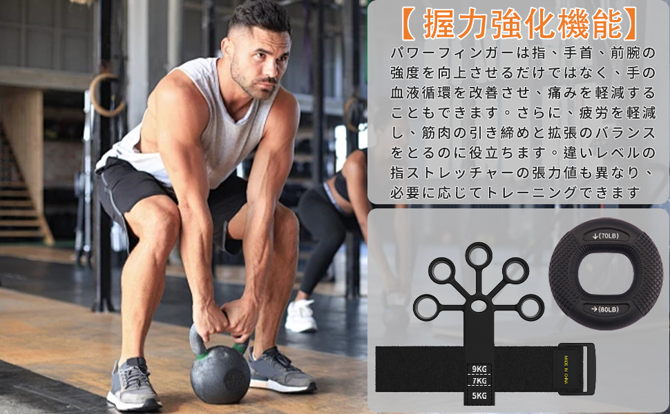 指の強さと運動柔軟性向上！握力 トレーニングセット Amazon | フィンガーパワー 握力 トレーニング 各指調節可能