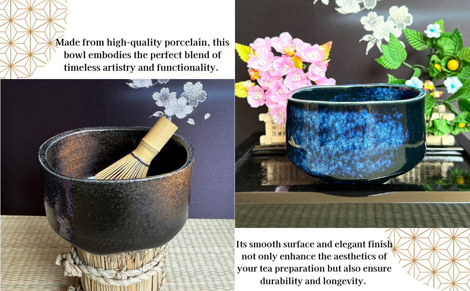 Japanese Traditional Handcrafted Mino Matcha Chawan Tea Bowl Cup Ceremony Tableware Pottery