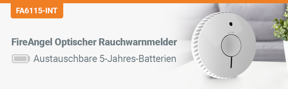 Rauchmelder wechselbare Batterie