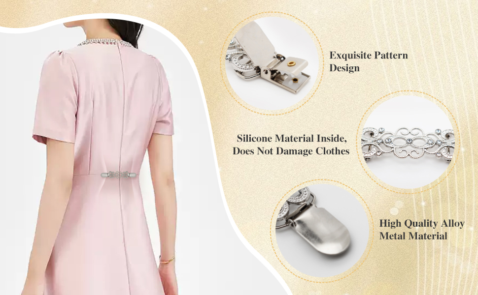 dress clips back cinch