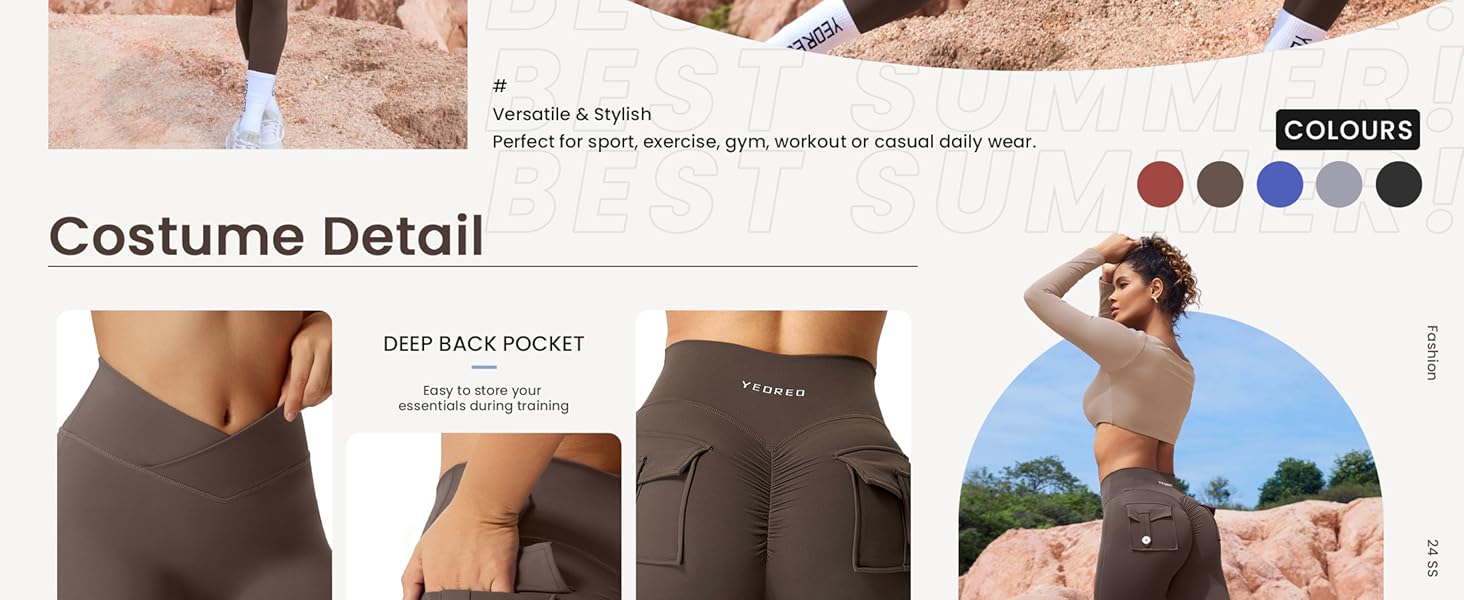 gym leggings pockets