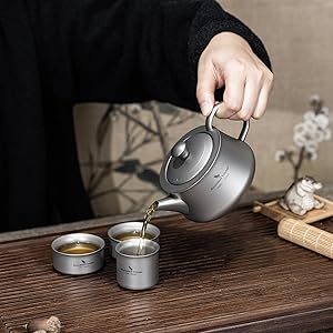 Amazon | Boundless Voyage チタン急須湯呑みセットティーポット