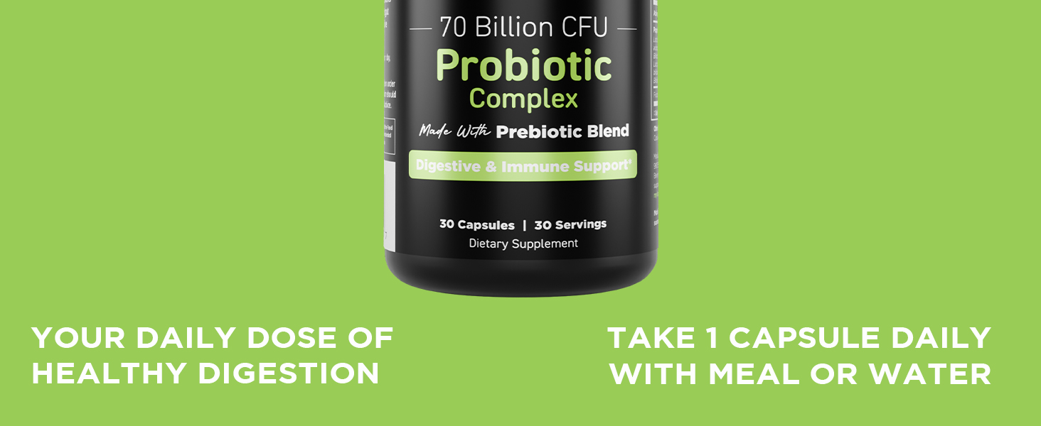 Vital Vitamins Probiotic Complex for Digestive Health, Gut Health, & Immune Support