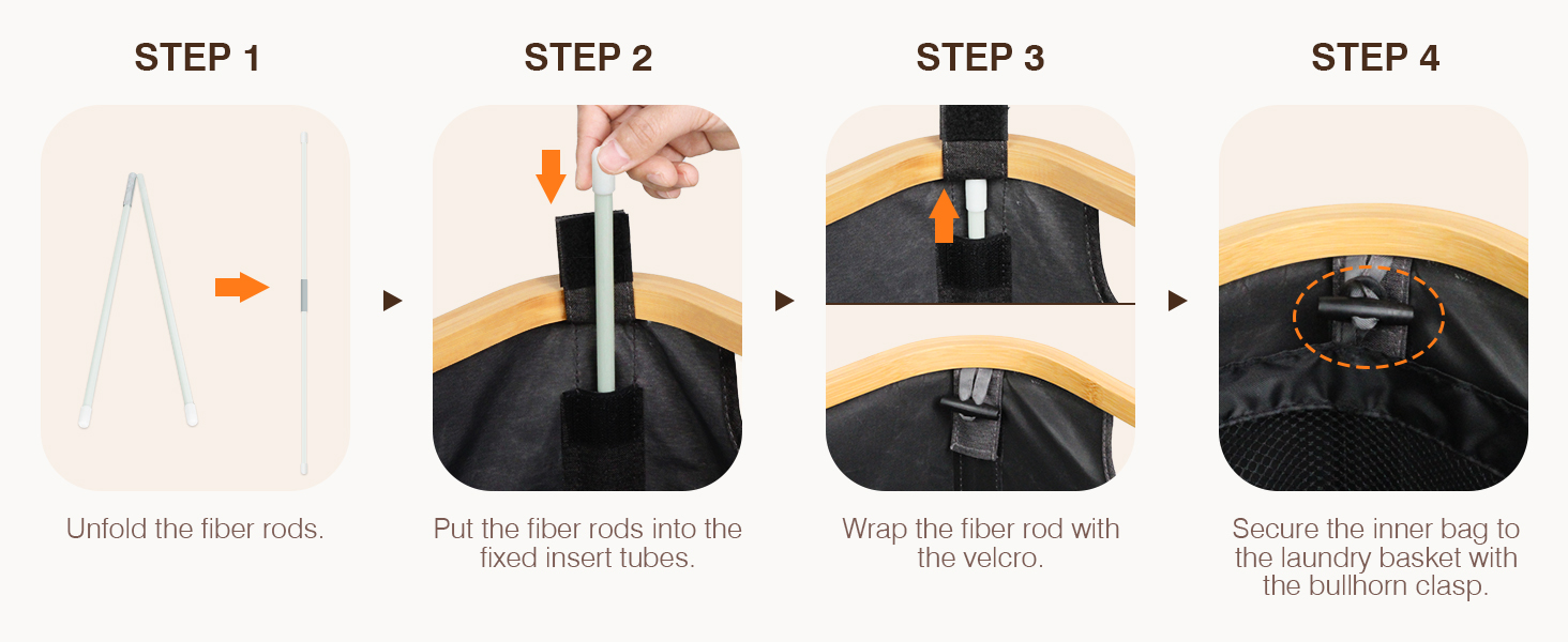 100L Laundry Hamper with Lid