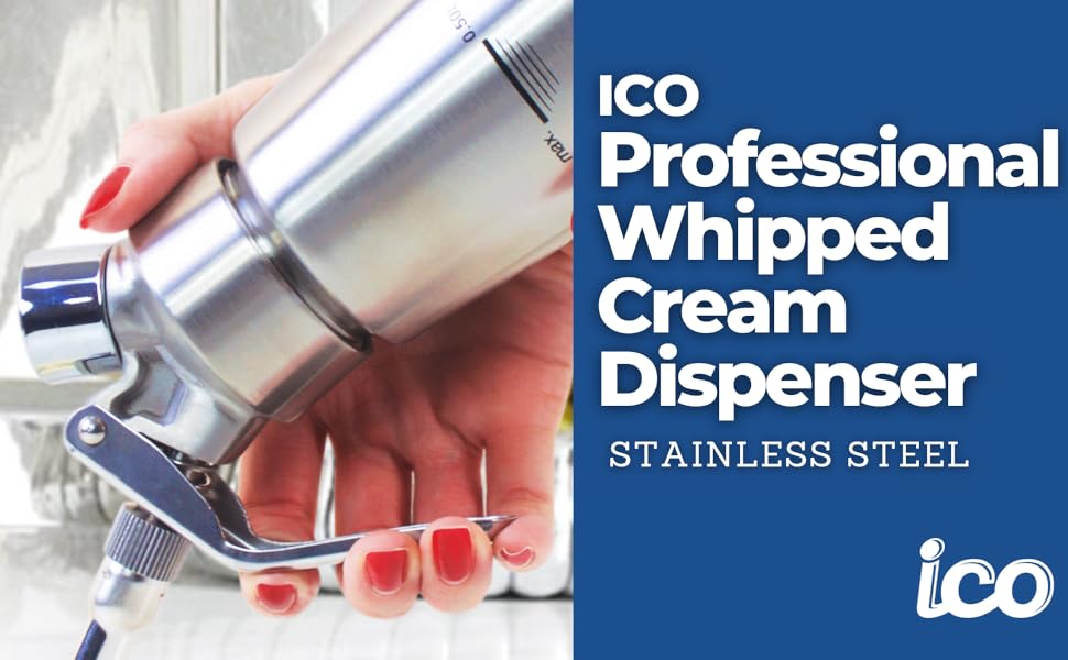 ICO 1 Liter (1 Quart) Professional Stainless Steel Whipped