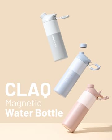CLAQ Magnetic Water Bottle – 316 Stainless Steel, Lightweight, Leak-Proof, Double Insulated