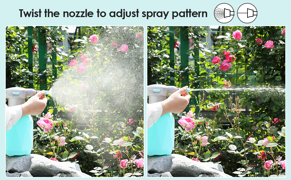 SYLSTAR Electric Spray Bottle Plant Mister for Indoor/Outdoor Plants