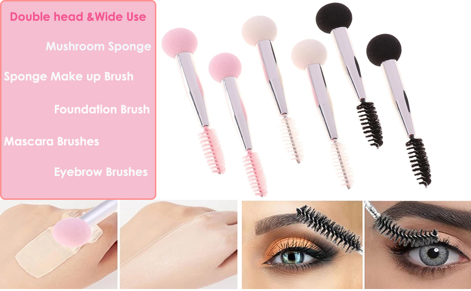 SALOCY Makeup Sponge,Double head Sponge Applicator with