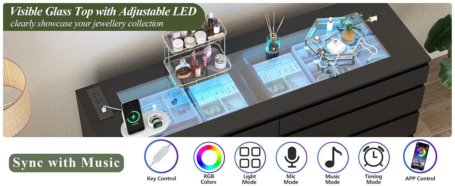 led dresser