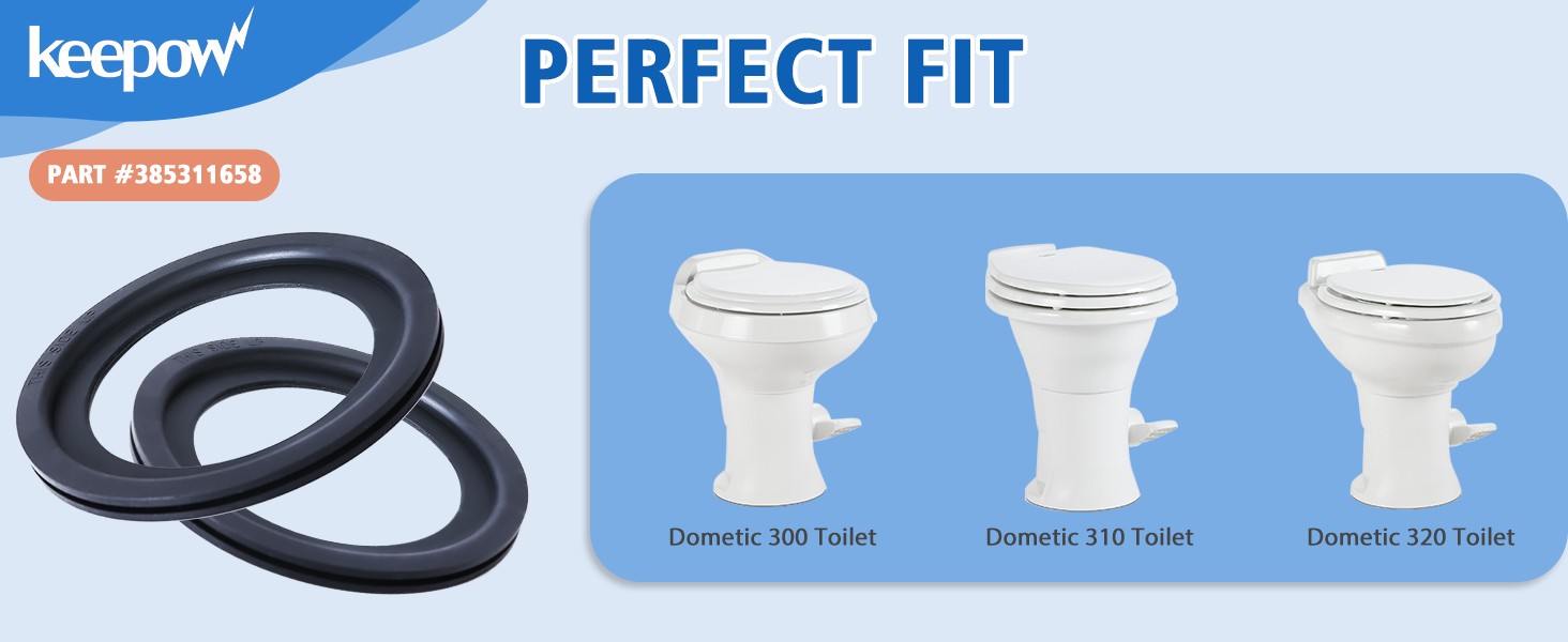 KEEPOW RV Toilet Seal Replacement 385311658 Compatible with
