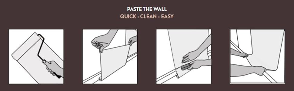 paste the wall application quick easy clean