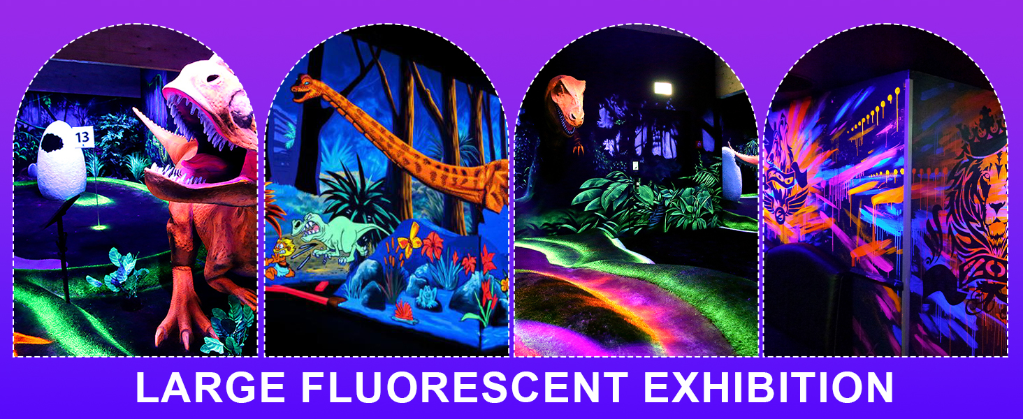 Black Light Bar 15W 1ft LED Blacklight for Glow Party Fluorescent