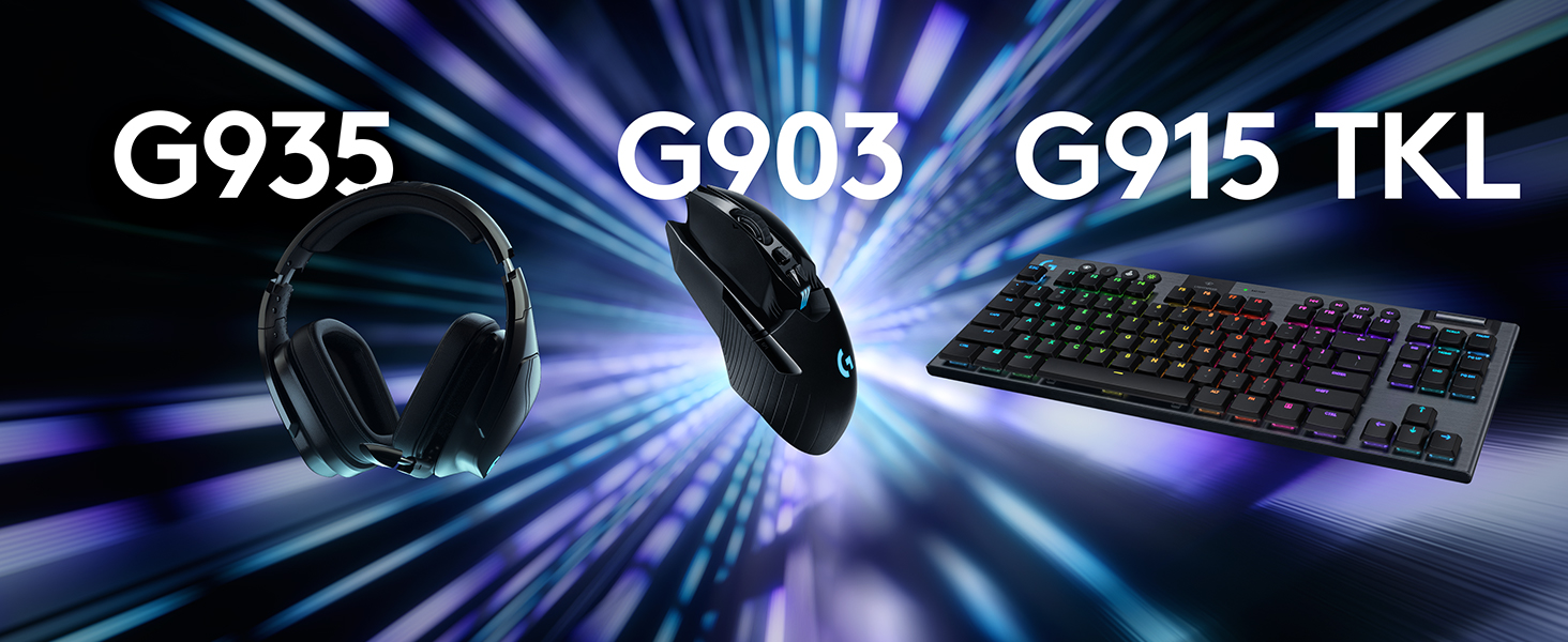 Logitech G915 TKL Tenkeyless LIGHTSPEED Wireless RGB Mechanical Gaming Keyboard, Low Profile