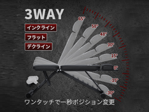 3WAYトレーニングベンチ デクラインベンチ インクラインベンチ フラットベンチ YouTen ☆2年保証☆3WAY トレーニングベンチ デクラインベンチ