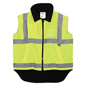 VISWERX Hi-Vis Reversible Fleece Lined Vest – ANSI CL2