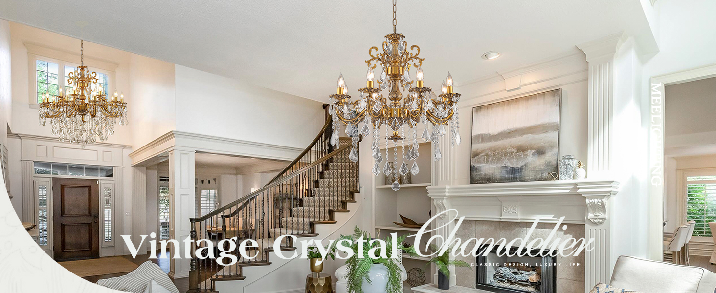 bronze crystal chandelier
