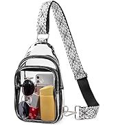 CLUCI Clear Bag for Stadium Events, Clear Bag Purses for women Crossbody Transparent, Crossbody P...