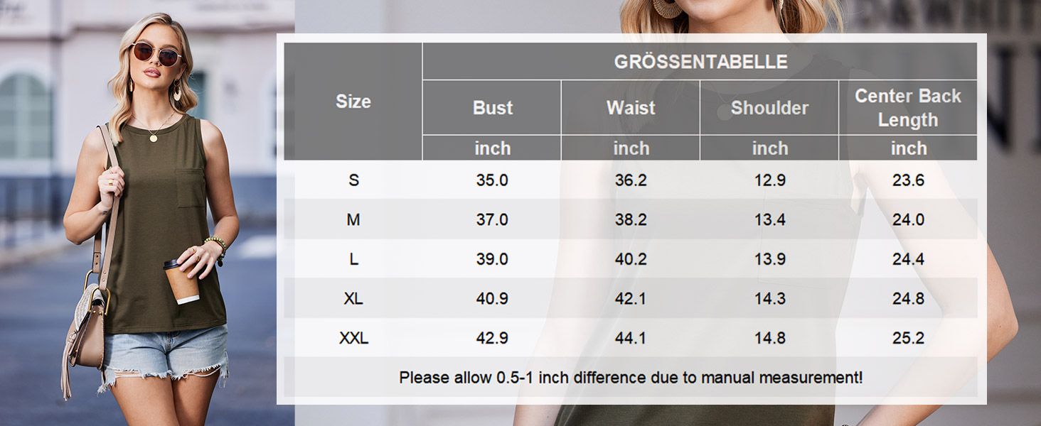 Zeagoo Damen Sommer Tanktop Leicht mit Tasche Rundhals Blusentop 06d3c877 3246 47d7 B029 5d761b797809. CR0,0,1464,600 PT0 SX1464 V1