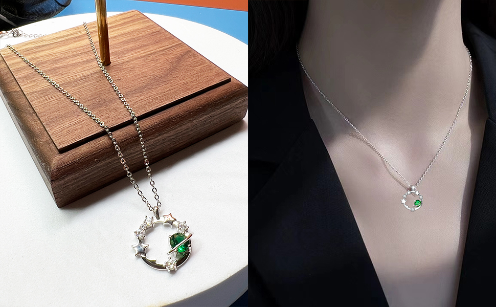 may birthstone necklace