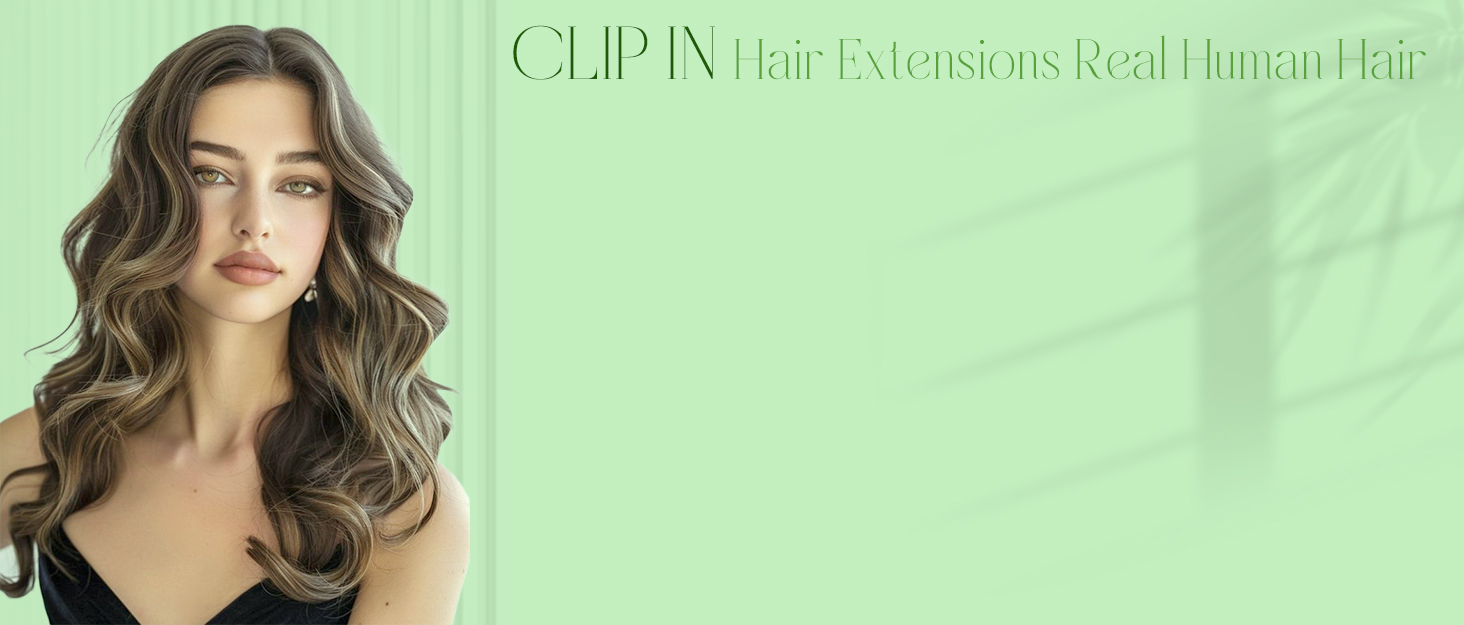 Clip in Hair Extensions Real Human Hair