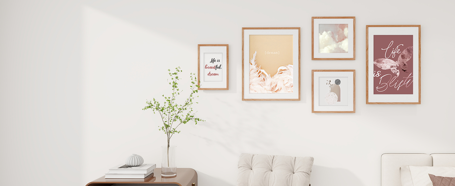 Acovy 24x36 Poster Frame, Solid Wood Cherry Wood 24x36