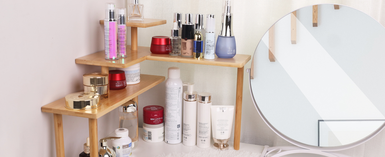 Kitchen Countertop Organizer Corner Shelf by Beardo,3 Tier