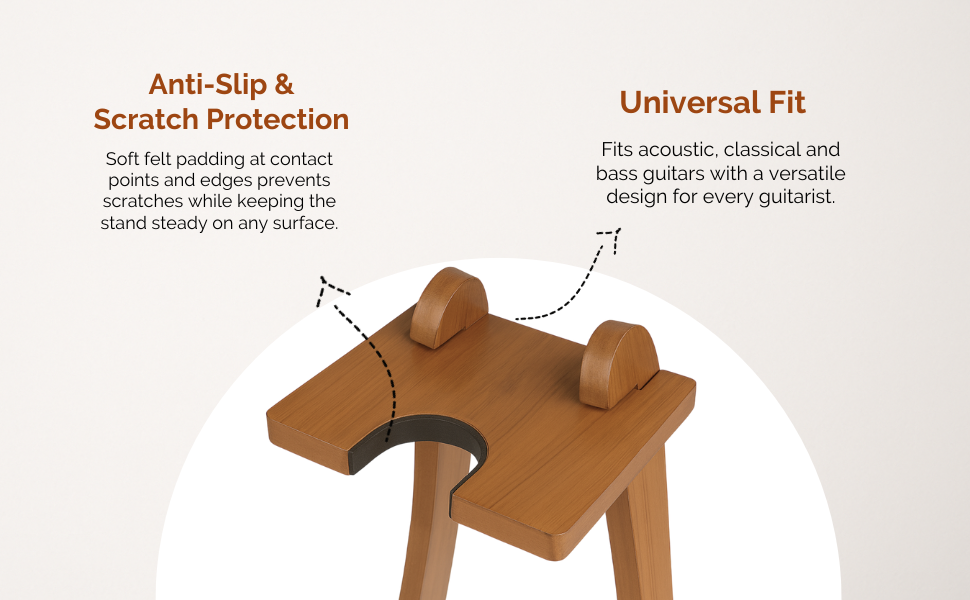 Wooden Guitar Stand