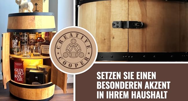 the barrel is made of wood and metal.