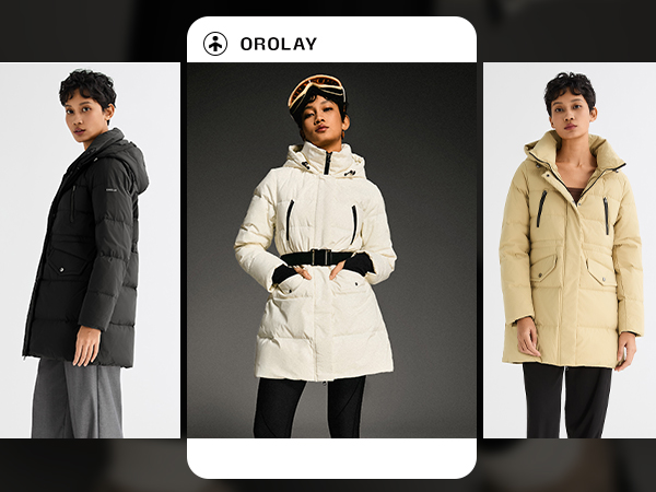 Amazon | [Orolay] ダウンジャケット ダウンコート コート