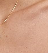 TLY Gold Necklace for Women 14k Gold Plated Non Tarnish Dainty Gemstone Crystal Oval Pendant Neck...