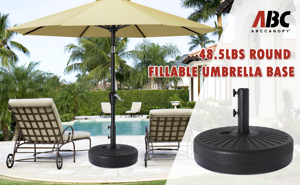 ABCCANOPY Heavy Duty 35lbs Patio Umbrellas Base with